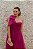 VESTIDO FUCSIA EM TULE OMBRO ÚNICO COM DETALHE DE LAÇO - Imagem 5