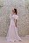 VESTIDO LONGO EM ZIBELINE OMBRO A OMBRO E SAIA COM PREGAS - Imagem 2