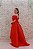 VESTIDO LONGO VERMELHO OMBRO A OMBRO BUFANTE EM ZIBELINE - Imagem 3
