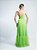 VESTIDO VERDE NEON EM TULE BUSTO ESTRUTURADO DRAPEADO - Imagem 6