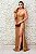 VESTIDO DOURADO EM PAETÊ LAÇO OMBRO ÚNICO - Imagem 1