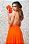 VESTIDO CORAL DECOTE PROFUNDO TULE TIRAS BORDADAS - Imagem 6