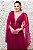 VESTIDO FÚCSIA EM TULE COM DECOTE TIRAS BORDADAS E CAPA EM TULE - Imagem 4