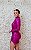 VESTIDO CURTO PAETÊ FUCSIA GOLA ALTA DECOTE - Imagem 4