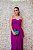 VESTIDO ARBOUR ROXO ALCINHA FINA E DETALHE DE FOLHO CAIDO - Imagem 3
