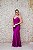 VESTIDO ROXO EM CREPE ALÇA FINA E DECOTE NAS COSTAS - Imagem 1