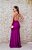 VESTIDO ROXO EM CREPE ALÇA FINA E DECOTE NAS COSTAS - Imagem 3