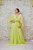 VESTIDO VERDE LIMA CAPA COM DETALHE BORDADO NA CINTURA - Imagem 1