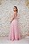 VESTIDO MARIE ROSA CLARO TIRAS BORDADAS COM CAMADA DE RENDA - Imagem 4