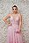 VESTIDO MARIE ROSA CLARO TIRAS BORDADAS COM CAMADA DE RENDA - Imagem 3