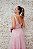 VESTIDO MARIE ROSA CLARO TIRAS BORDADAS COM CAMADA DE RENDA - Imagem 5