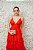 VESTIDO UNITY SEVEN VERMELHO LISO ALCINHA E SAIA COM BABADOS - Imagem 5