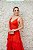 VESTIDO UNITY SEVEN VERMELHO LISO ALCINHA E SAIA COM BABADOS - Imagem 3
