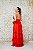 VESTIDO UNITY SEVEN VERMELHO LISO ALCINHA E SAIA COM BABADOS - Imagem 2