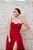 VESTIDO TOMARA QUE CAIA BUSTO BORDADO ESTRUTURADO COM FENDA FUCSIA - Imagem 2
