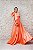 VESTIDO PRINCESA CORAL LIA RABELLO OMBRO UNICO COM LAÇO NO OMBRO - Imagem 4