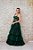 VESTIDO MARIE EM TULE VERDE MUSGO BUSTO ESTRUTURADO BORDADO MARIE SAIA EM CAMADAS - Imagem 3