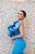 VESTIDO OMBRO UNICO BABADO NO BUSTO AZUL CELESTE SOLACE LONDON - Imagem 2