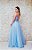 VESTIDO MARIE AZUL BEBÊ ALÇA FINA EM TULE E ZIBELINE BUSTO BRODADO EM CHUMBO - Imagem 2