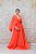 VESTIDO CAPA CORAL COM BORDADO NA CINTURA - Imagem 2