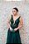 VESTIDO VERDE ESMERALDA MARIE BUSTO BORDADO COM LATERAL EM TULE E SAIA EM TULE - Imagem 3