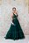 VESTIDO VERDE ESMERALDA MARIE BUSTO BORDADO COM LATERAL EM TULE E SAIA EM TULE - Imagem 1