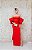 VESTIDO OMBRO A OMBRO LAÇO VERMELHO TOMARA QUE CAIA DANIELA MANGABEIRA - Imagem 1