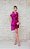 VESTIDO CURTO MARRO FUCSIA DETALHE NA CINTURA - Imagem 2