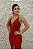 VESTIDO VERMELHO ALCINHA FINA TODO BORDADO SEREIA - Imagem 3