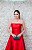 VESTIDO MARRO VERMELHO EM ZIBELINE TOMARA QUE CAIA - Imagem 2