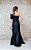 VESTIDO PRETO FÁTIMA SCOFIELD OMBRO ÚNICO COM FENDA E FOLHO - Imagem 8
