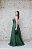 VESTIDO EM TULE VERDE BICOLOR ALCINHA FINA BUSTO DRAPEADO E SAIA PLISSADA - Imagem 3