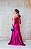 VESTIDO EM ZIBELINE FUCSIA SEREIA OMBRO ÚNICO COM LAÇO - Imagem 2