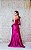VESTIDO EM ZIBELINE FUCSIA SEREIA OMBRO ÚNICO COM LAÇO - Imagem 3
