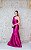 VESTIDO EM ZIBELINE FUCSIA SEREIA OMBRO ÚNICO COM LAÇO - Imagem 4