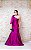 VESTIDO EM ZIBELINE FUCSIA SEREIA OMBRO ÚNICO COM LAÇO - Imagem 1