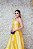 VESTIDO PRINCESA EM ZIBELINE OMBRO ÚNICO AMARELO - Imagem 4
