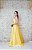 VESTIDO PRINCESA EM ZIBELINE OMBRO ÚNICO AMARELO - Imagem 2