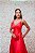 VESTIDO LONGO PRINCESA VERMELHO DECOTE EM V - Imagem 5