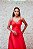 VESTIDO LONGO PRINCESA VERMELHO DECOTE EM V - Imagem 7