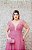 VESTIDO LONGO PS ROSA CHÁ MANGA CURTA BUSTO BORDADO COM FENDA - Imagem 4