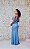 VESTIDO LONGO PAETÊ AZUL SERENITY BUSTO TRANÇADO COM RECORTE LATERAL - Imagem 3