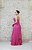 VESTIDO LONGO PINK TOMARA QUE CAIA COM AMARRAÇÃO NO OMBRO E BROCHE DE FLOR - Imagem 5
