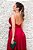 VESTIDO LONGO CETIM DE SEDA MARSALA ALÇA FINA SAIA EM CAMADAS - Imagem 2