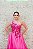 VESTIDO LONGO PINK EM ZINBELINE OMBR UNICO BUSTO BORDADO - Imagem 4