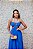 VESTIDO LONGO AZUL CLASSIC BUSTO DRAPEADO CINTURA COM ABERTURA - Imagem 4