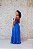 VESTIDO LONGO AZUL CLASSIC BUSTO DRAPEADO CINTURA COM ABERTURA - Imagem 6