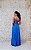 VESTIDO LONGO AZUL CLASSIC BUSTO DRAPEADO CINTURA COM ABERTURA - Imagem 8