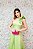 VESTIDO LONGO VERDE LIMA PRINCESA COM BABADO OMBRO UNICO - Imagem 3