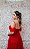 VESTIDO LONGO VERMELHO PAETÊ E TULE COM DETALHE DE GUIPIR NA SAIA - Imagem 6